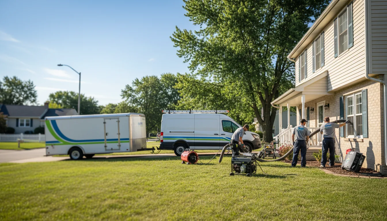 Flooded Basement Restoration And Cleanup With Repair in Dorchester, IA near me